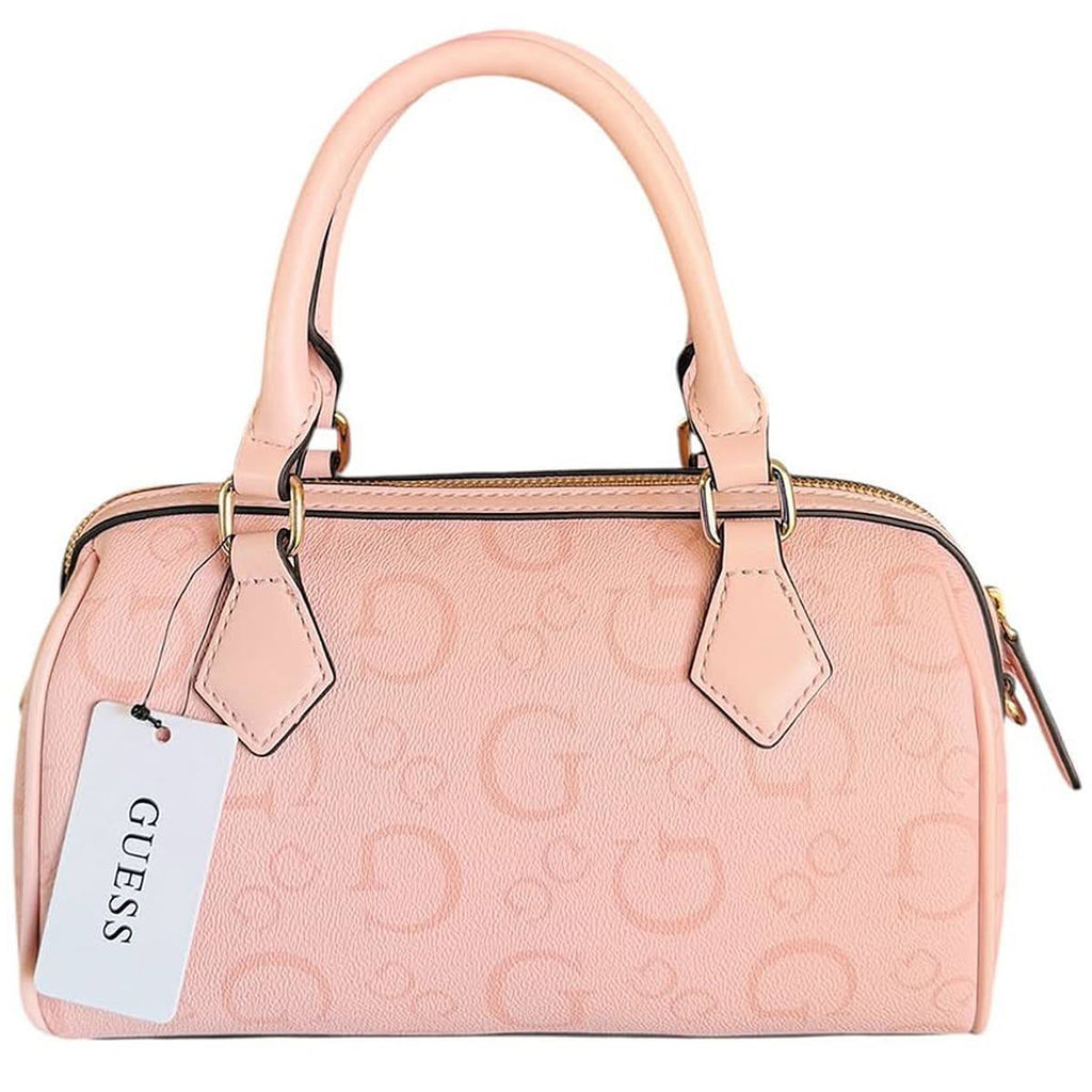Guess Pink Logo Pattern Satchel Handbag 🌸👜