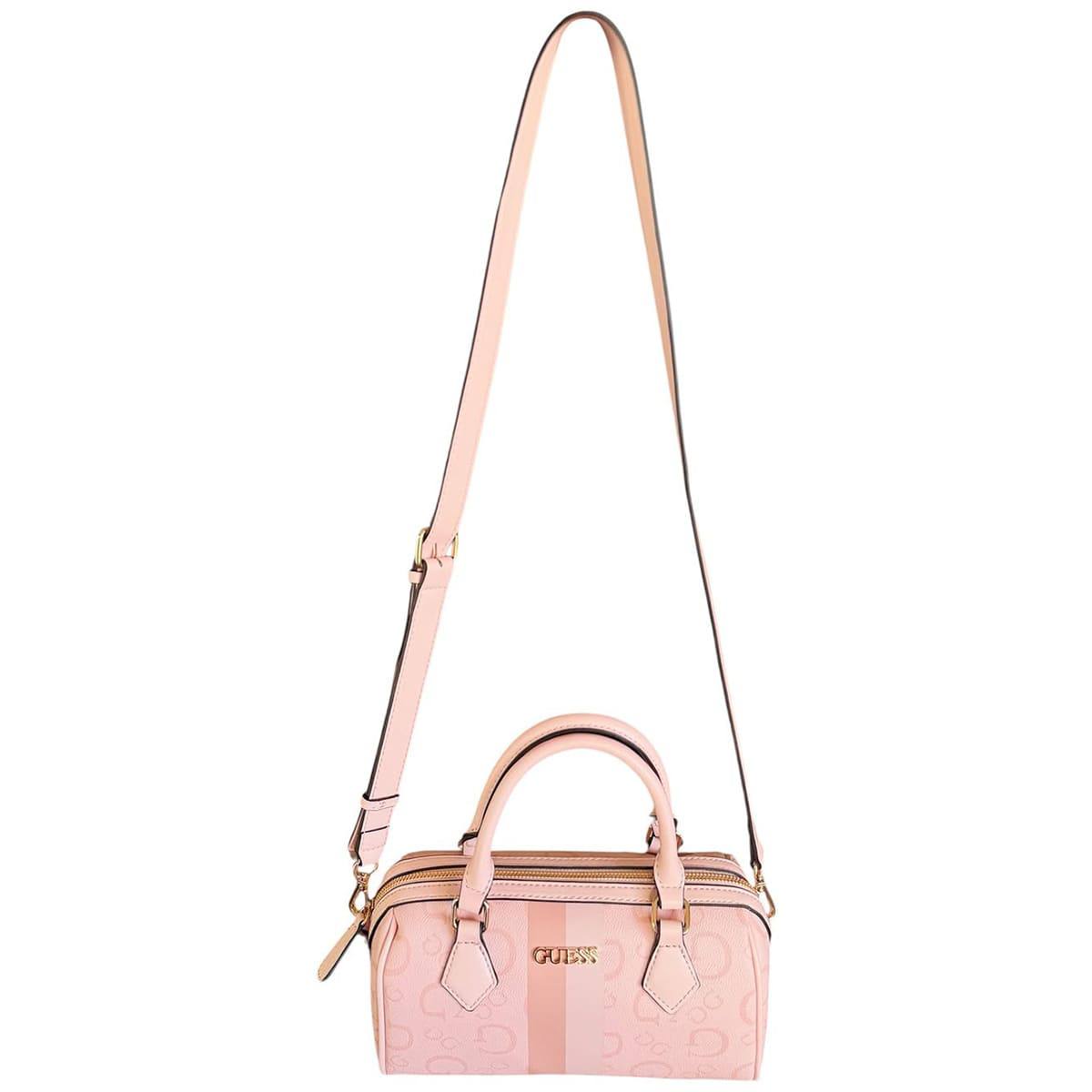 Guess Pink Logo Pattern Satchel Handbag 🌸👜