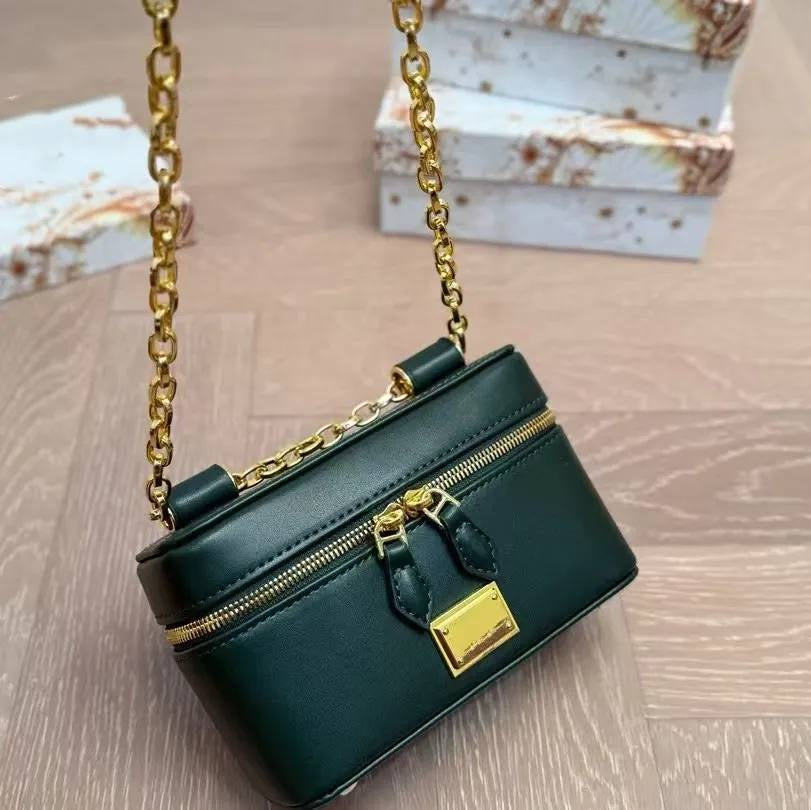 Dolce & Gabbana Style Box Bag with Gold Chain Strap ✨👜