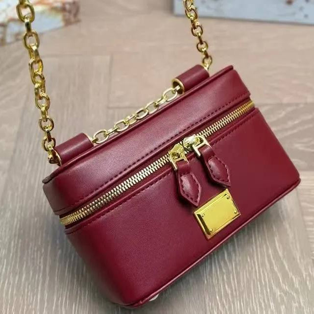 Dolce & Gabbana Style Box Bag with Gold Chain Strap ✨👜