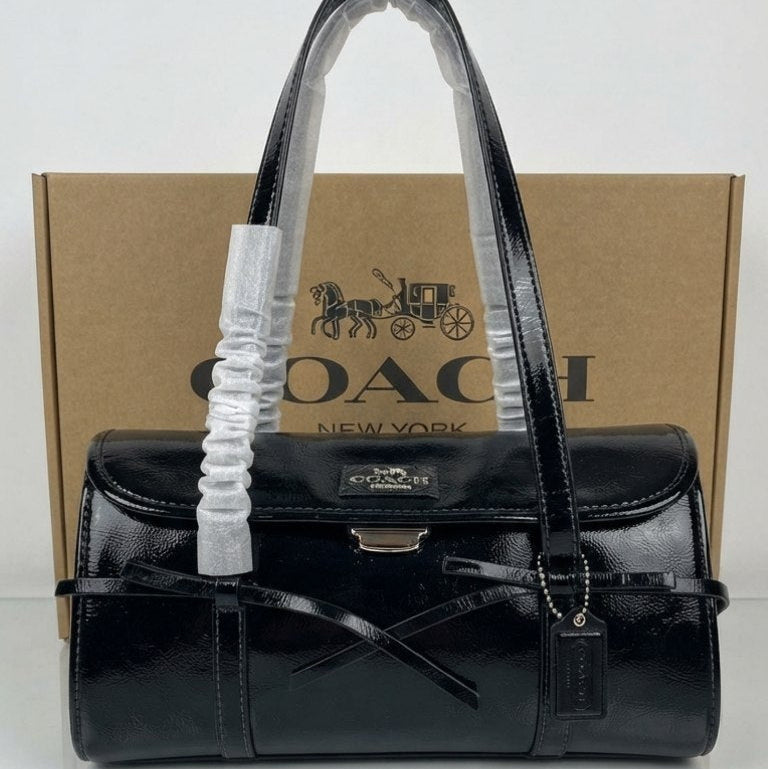 Coach Signature Denim Barrel Bag in Blue