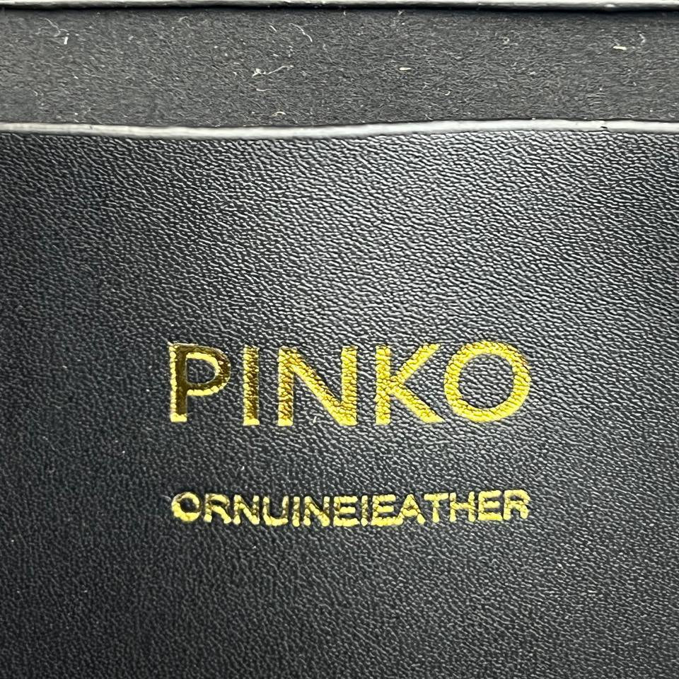 PINKO Studded Shoulder Bag with Signature Bird Logo