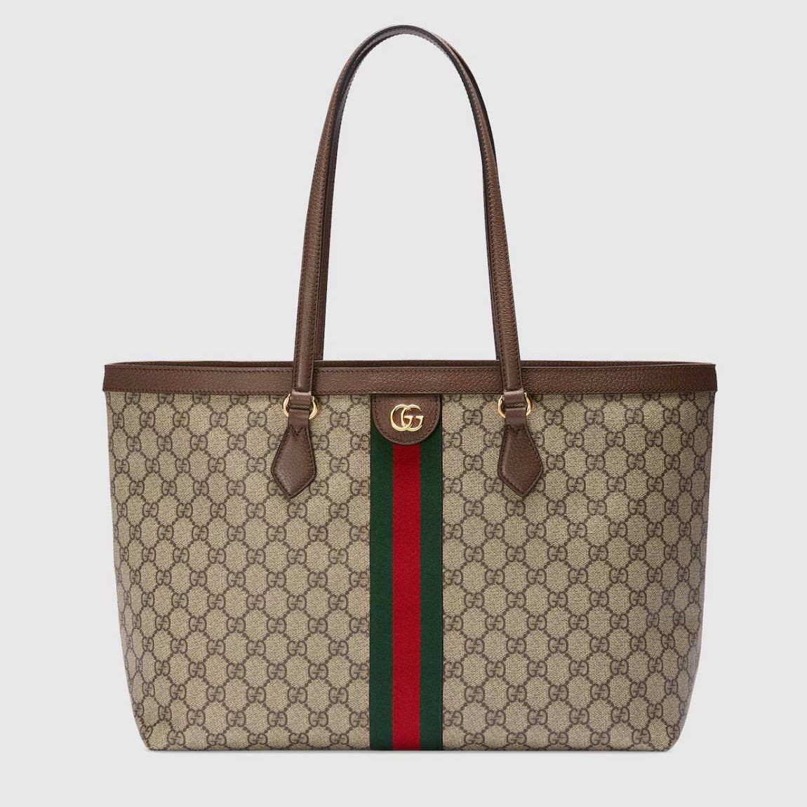 Gucci Ophidia GG Supreme Tote with Signature Web Stripe