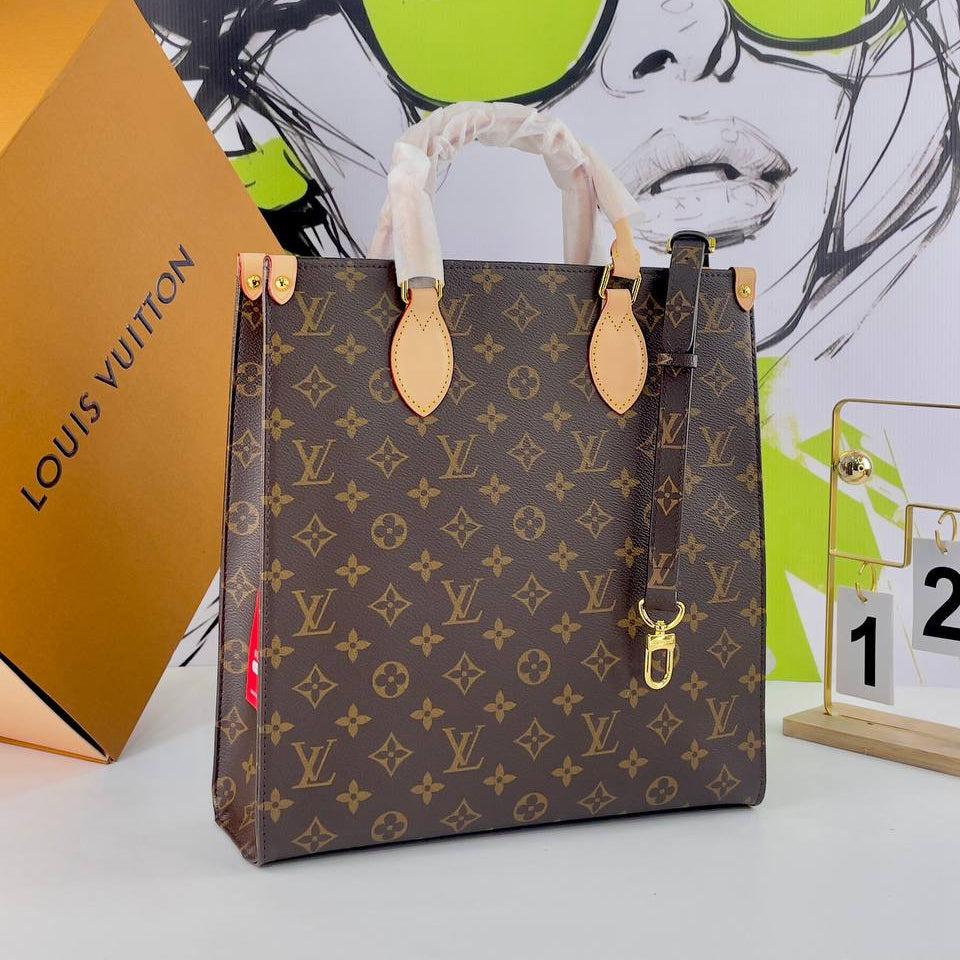 Louis Vuitton Monogram Tote with Gold Tone Hardware