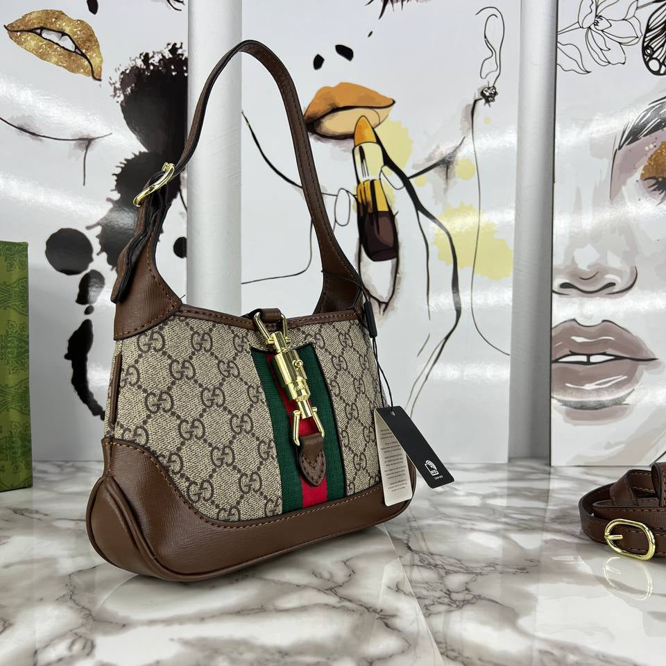 GUCCI Brown Monogram Bag 👜 Chic Carryall 🤎