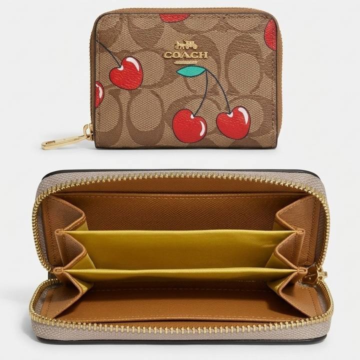 Coach Brown & Red 3-Piece Accessory Set 🤎❤️