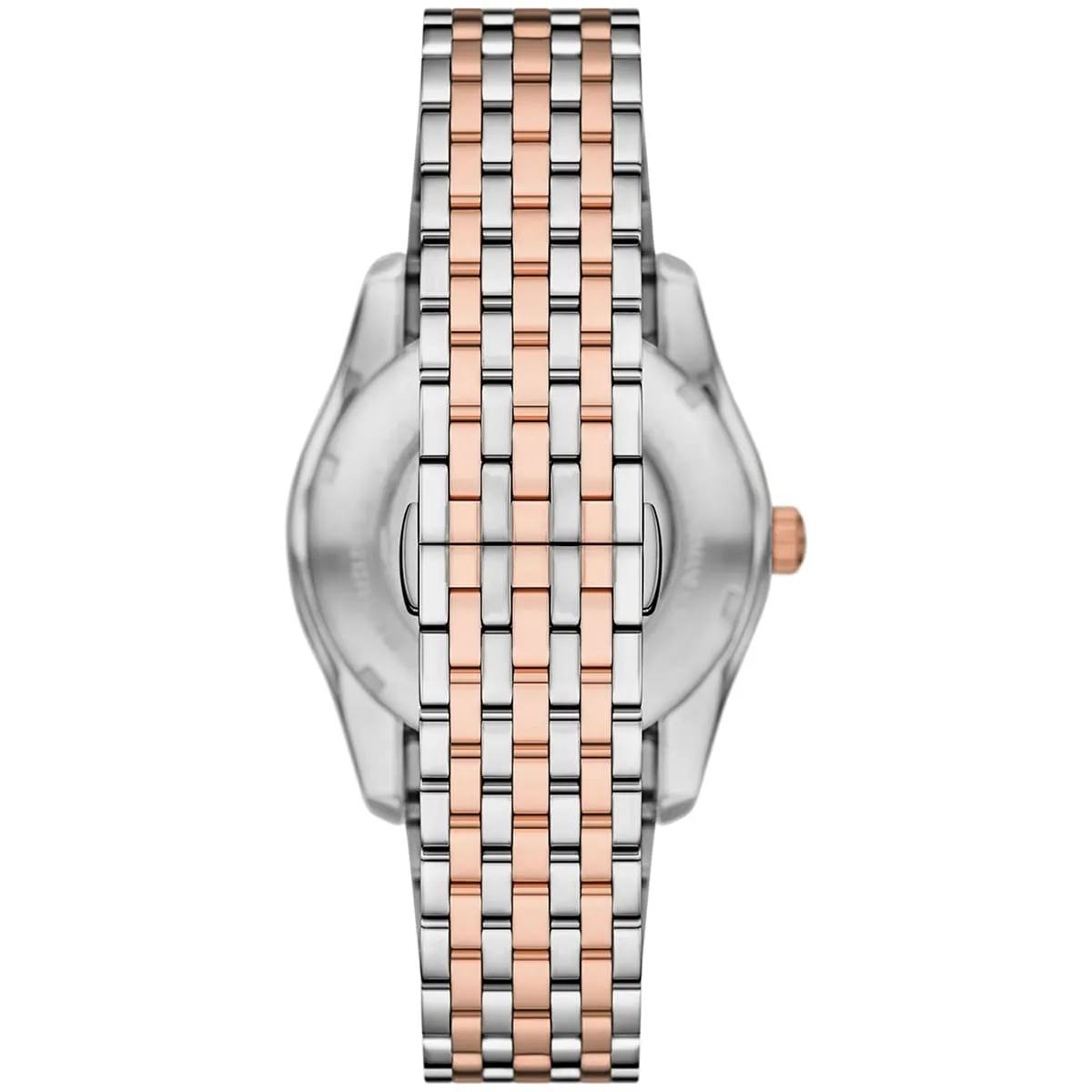 Emporio Armani Automatic: Black, Silver & Rose Gold Watch ⌚⚫🪙