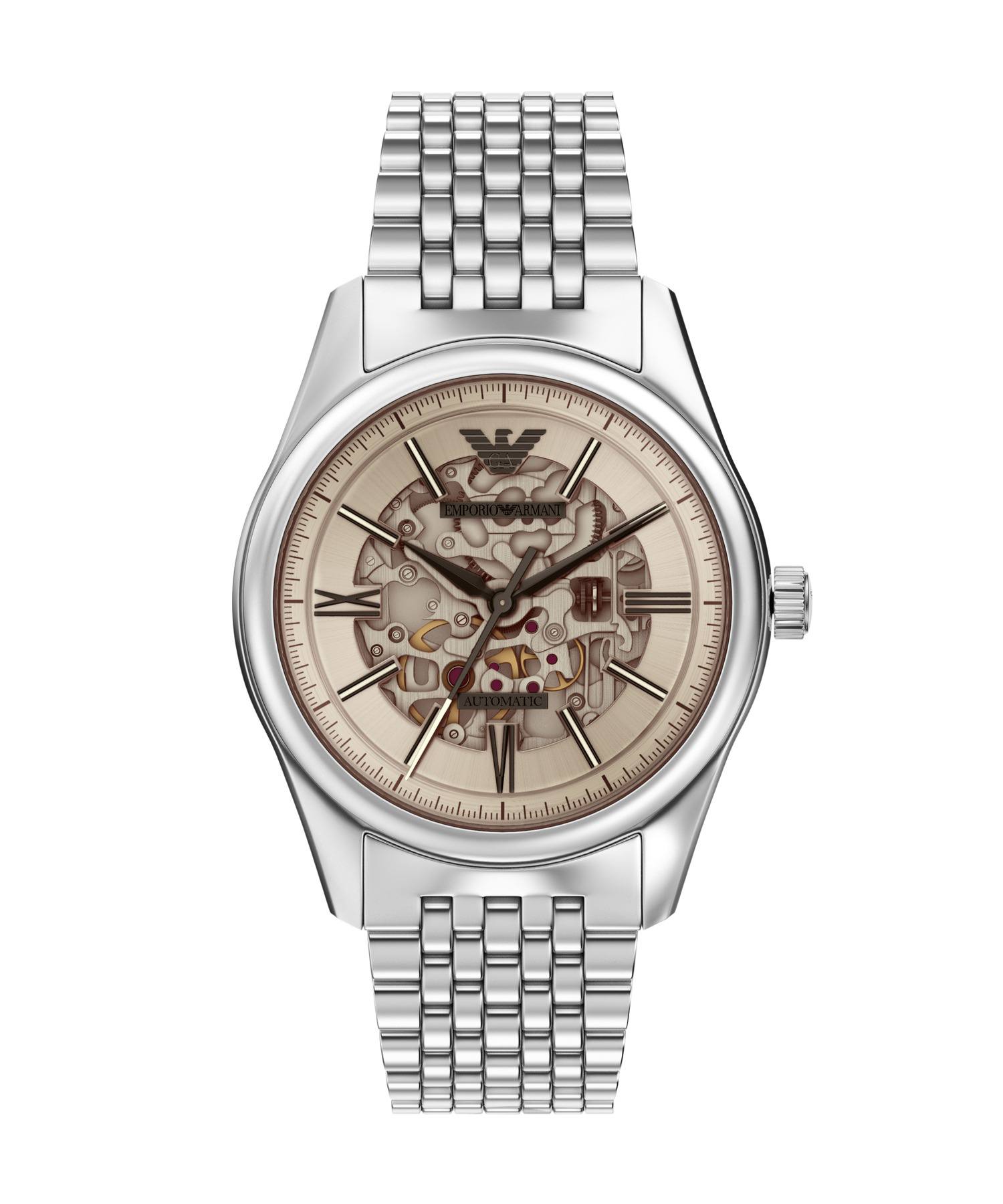 Emporio Armani Automatic: Black, Silver & Rose Gold Watch ⌚⚫🪙