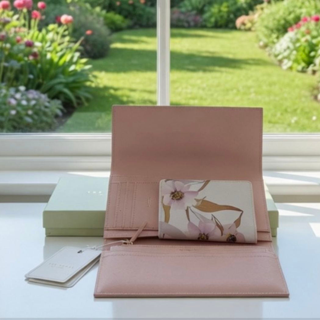 Ted Baker Pink Floral Multi-Task Pouch 🌸👛💐