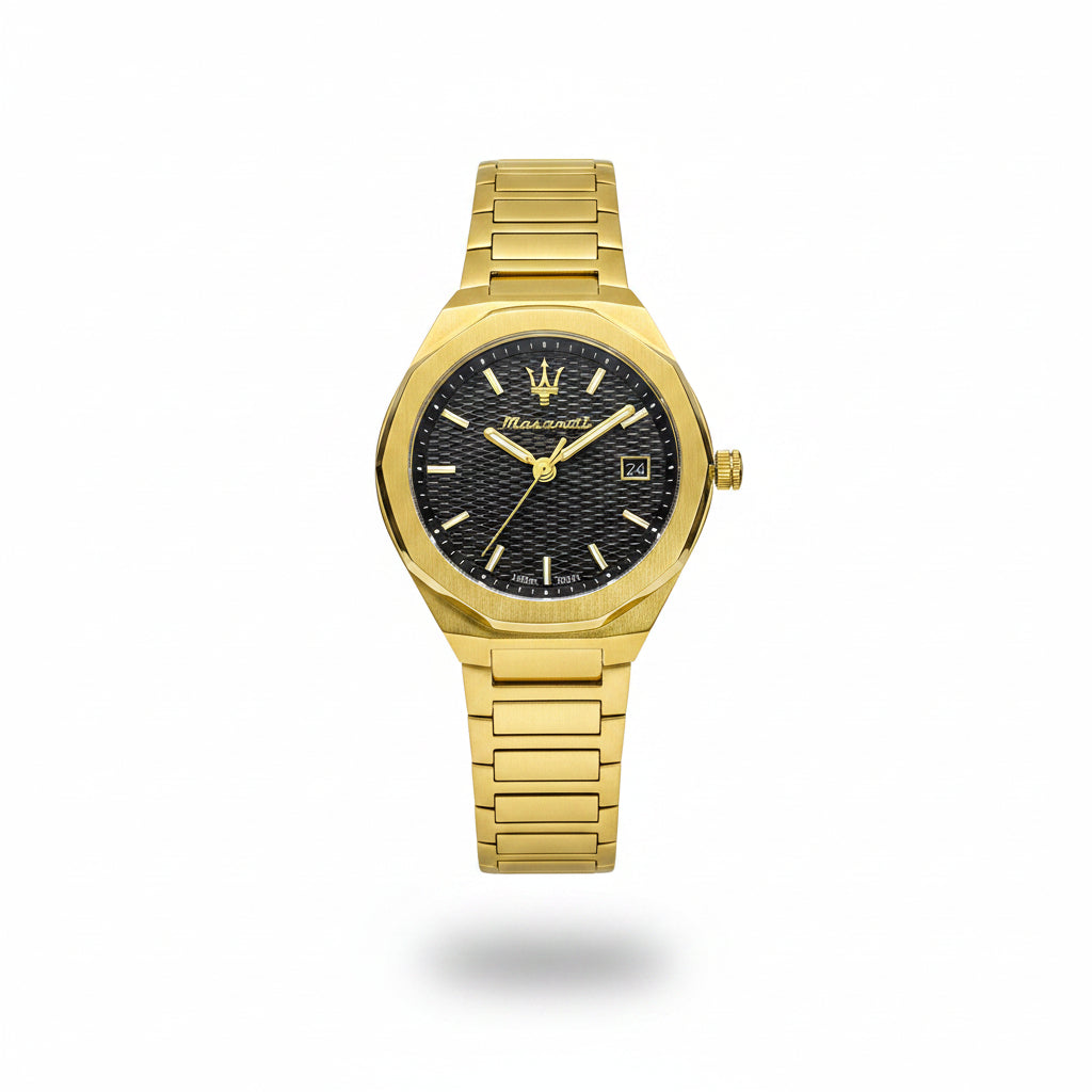 Maserati Gold Trident: Men's Dive Watch 🔱⌚