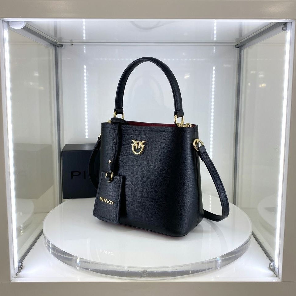 Pinko Original Black Bucket Bag with NFC Technology 🖤👜