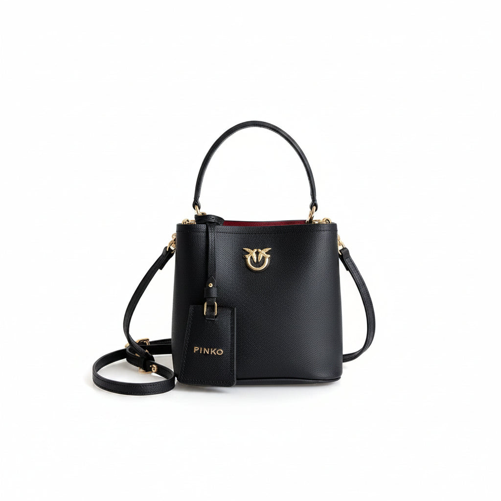 Pinko Original Black Bucket Bag with NFC Technology 🖤👜