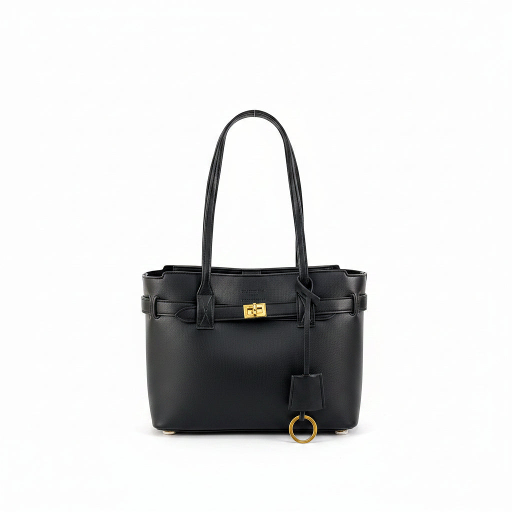 Balenciaga Leather Handbag with Gold-Tone Hardware 👜✨