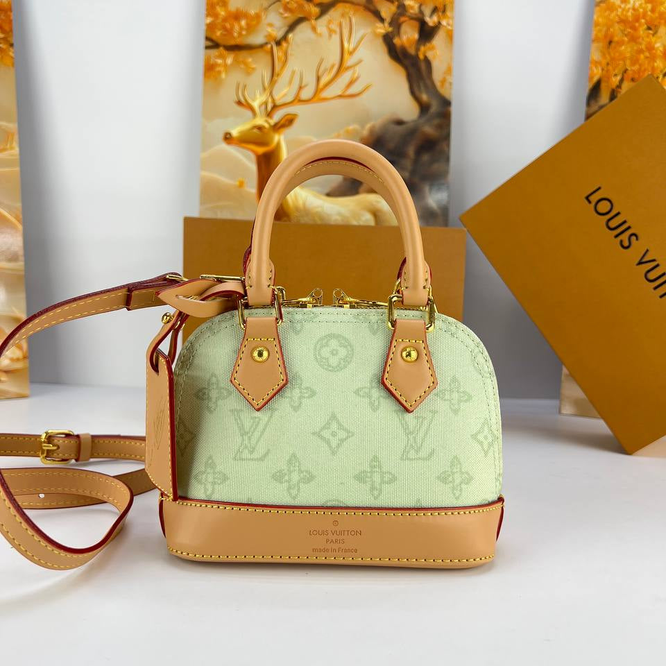 Louis Vuitton Style Mini Alma Monogram Handbag