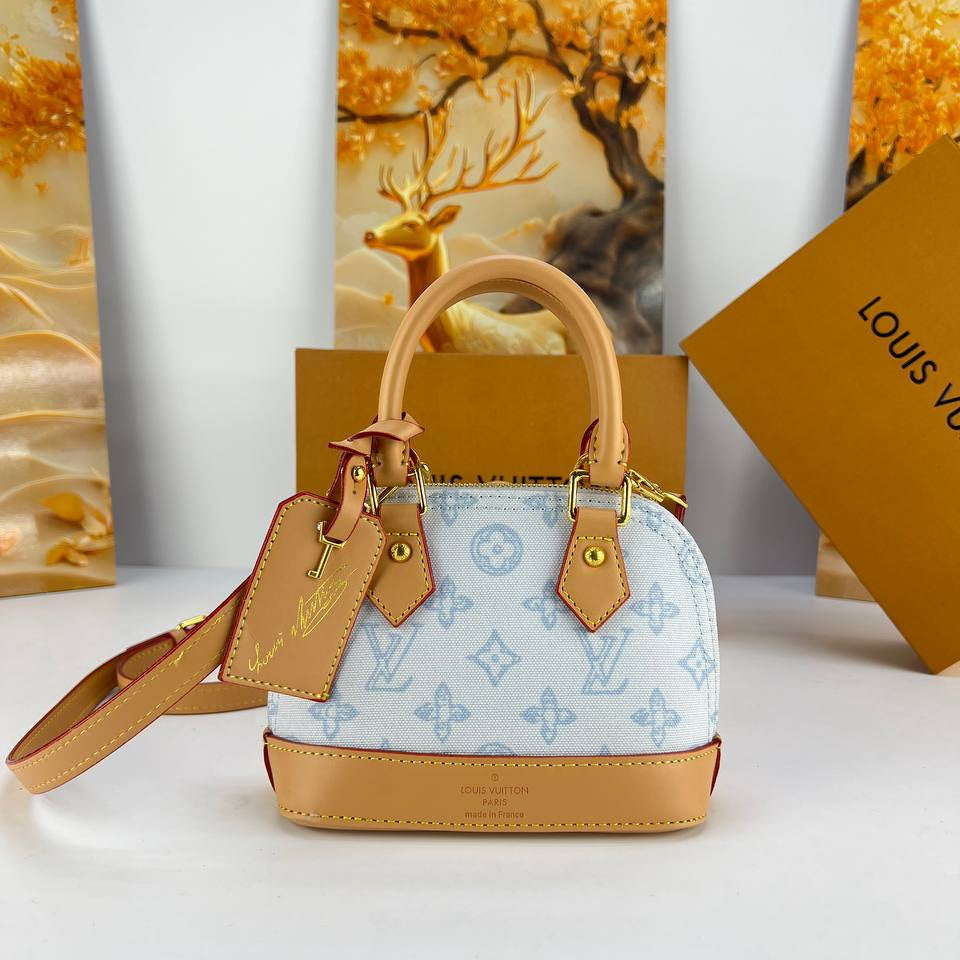 Louis Vuitton Style Mini Alma Monogram Handbag