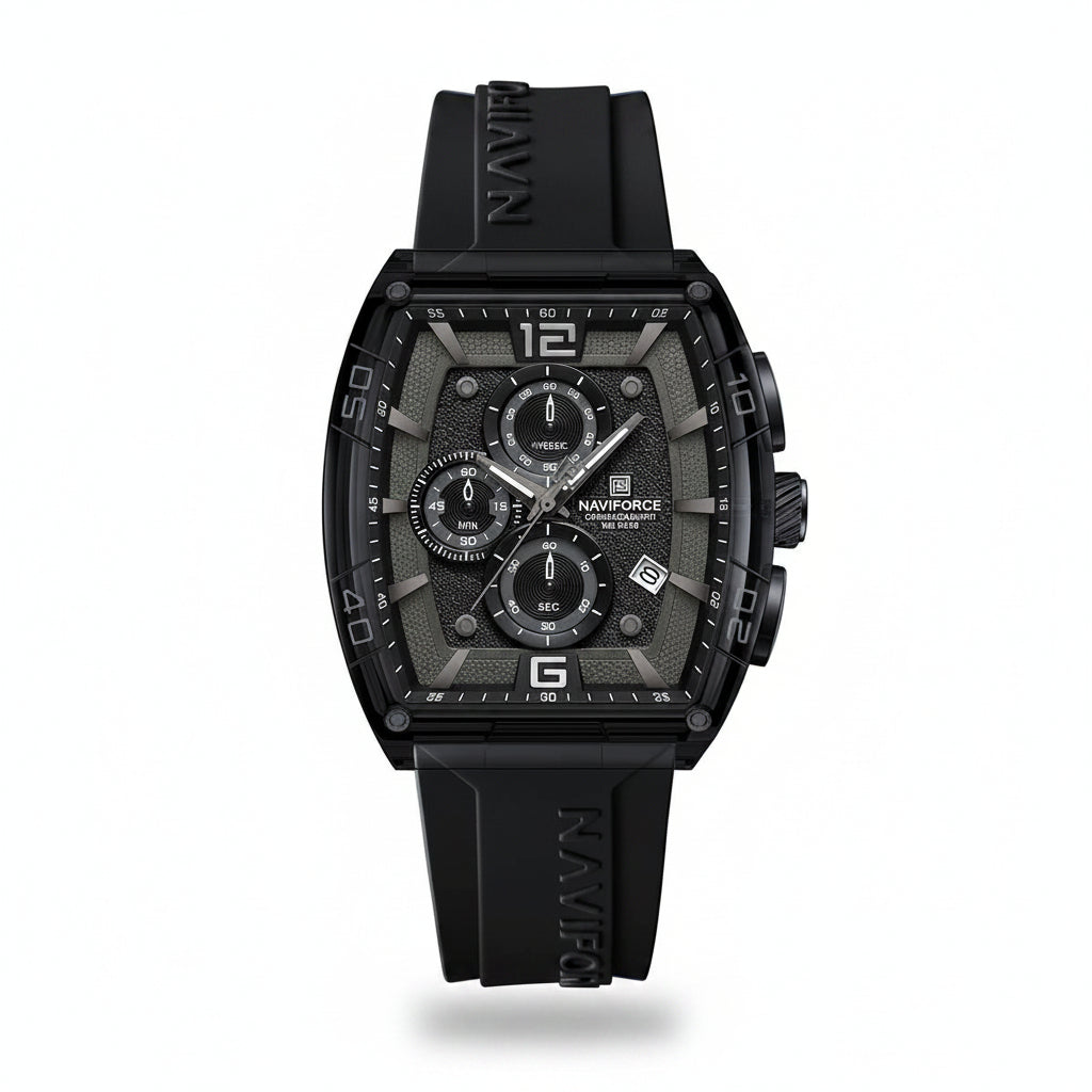 NAVIFORCE Tonneau Chronograph Silicone Watch