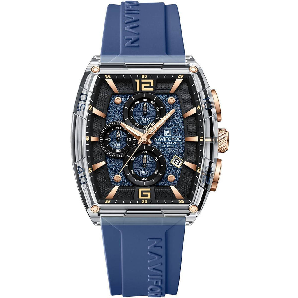NAVIFORCE Tonneau Chronograph Silicone Watch