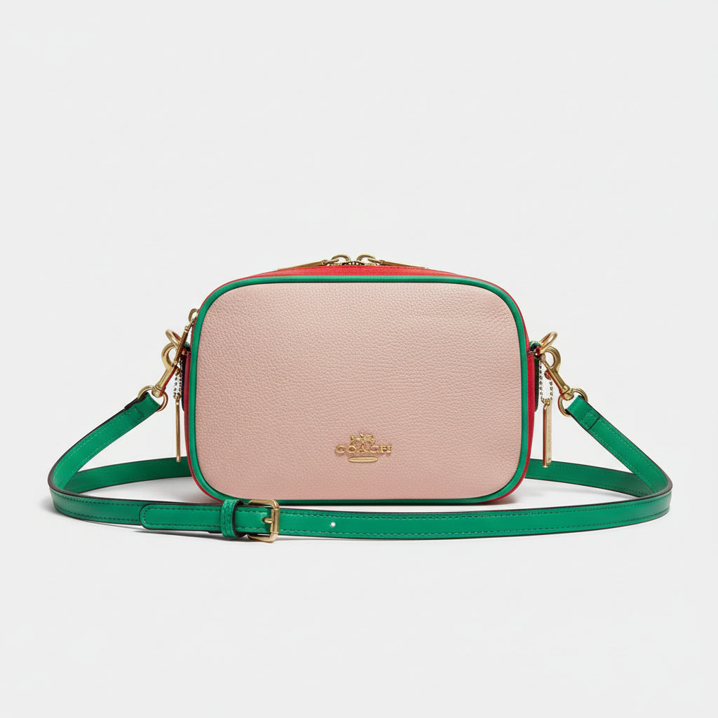 Coach Colorblock Leather Camera Bag