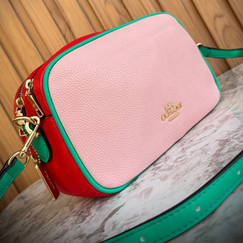 Coach Colorblock Leather Camera Bag
