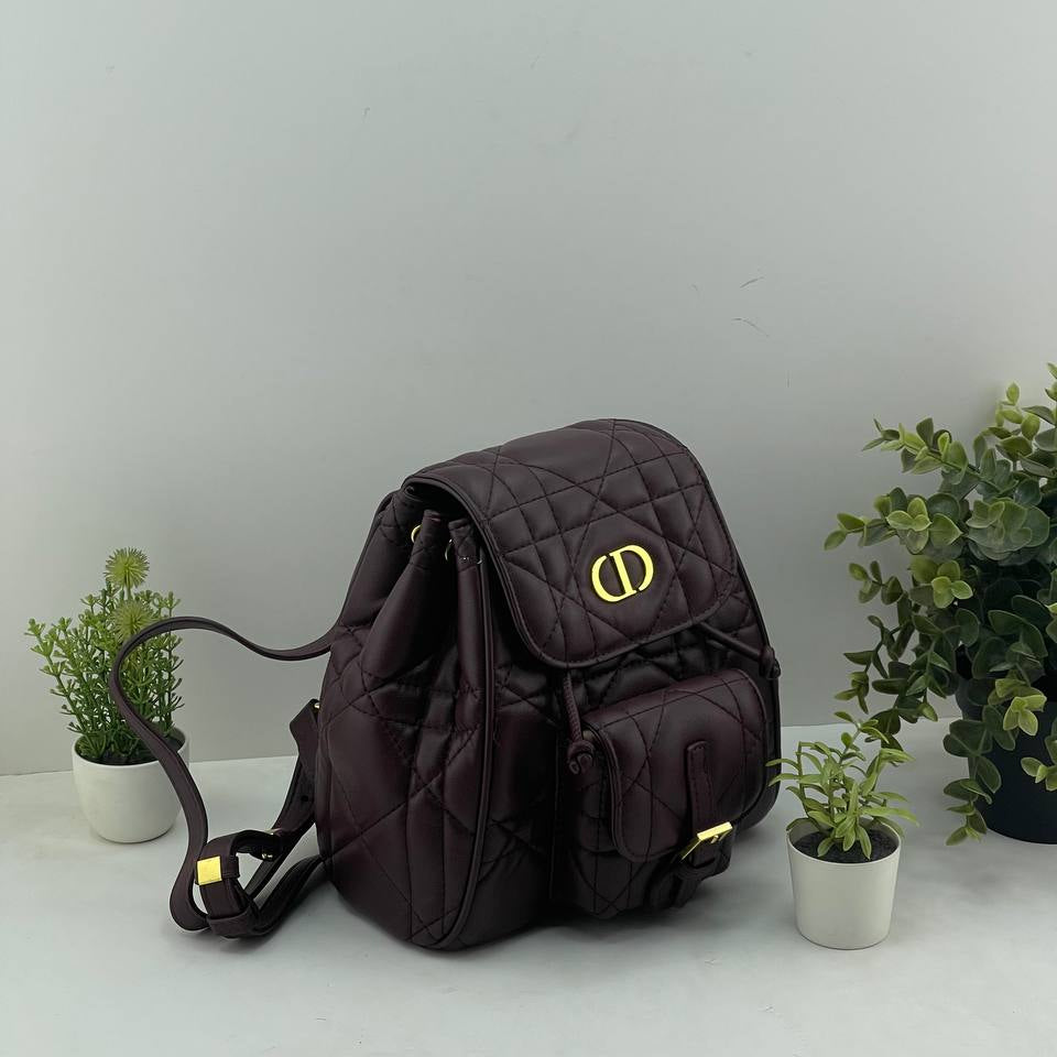 Dior Caro Quilted Leather Backpack 🎒✨🤍