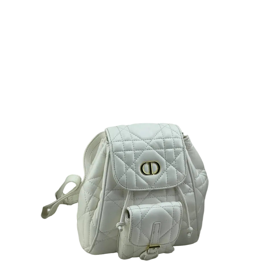 Dior Caro Quilted Leather Backpack 🎒✨🤍