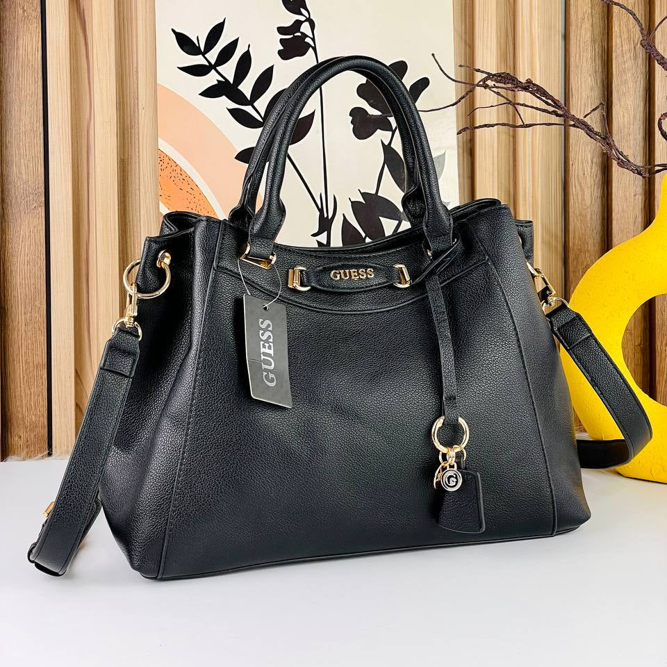 GUESS Chic Carryall: Black, Brown, Gray 👜🖤🤎