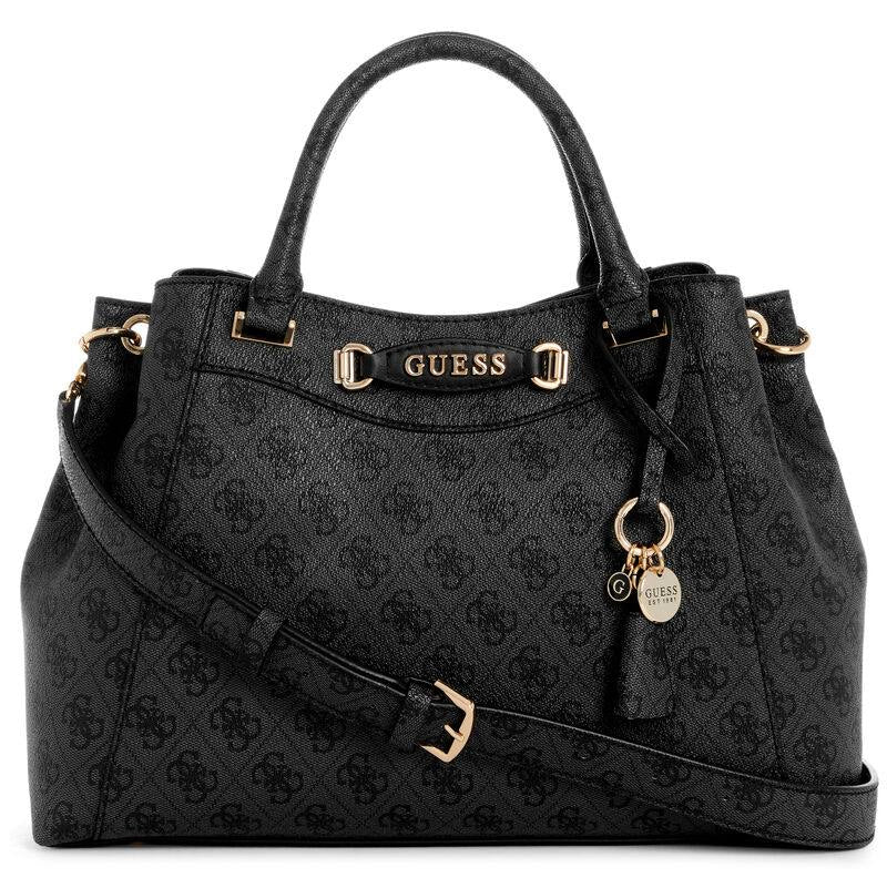 GUESS Chic Carryall: Black, Brown, Gray 👜🖤🤎