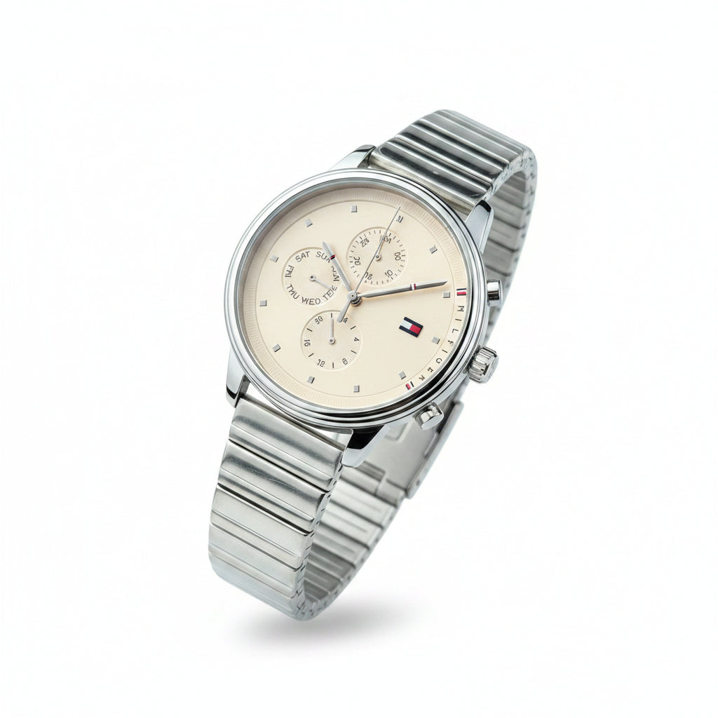 Tommy Hilfiger Silver & Blue Women's Watch 💙⌚️✨