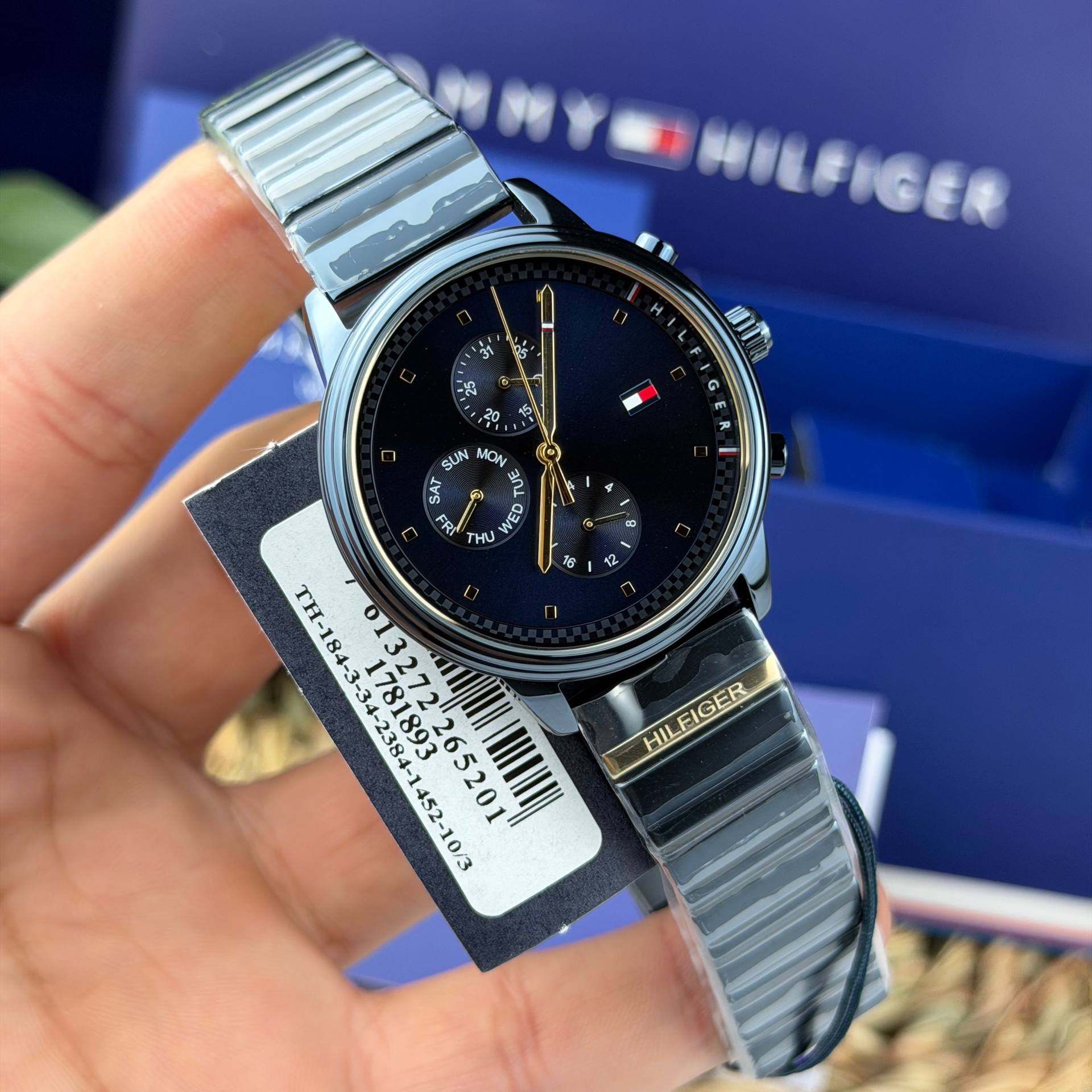 Tommy Hilfiger Silver & Blue Women's Watch 💙⌚️✨