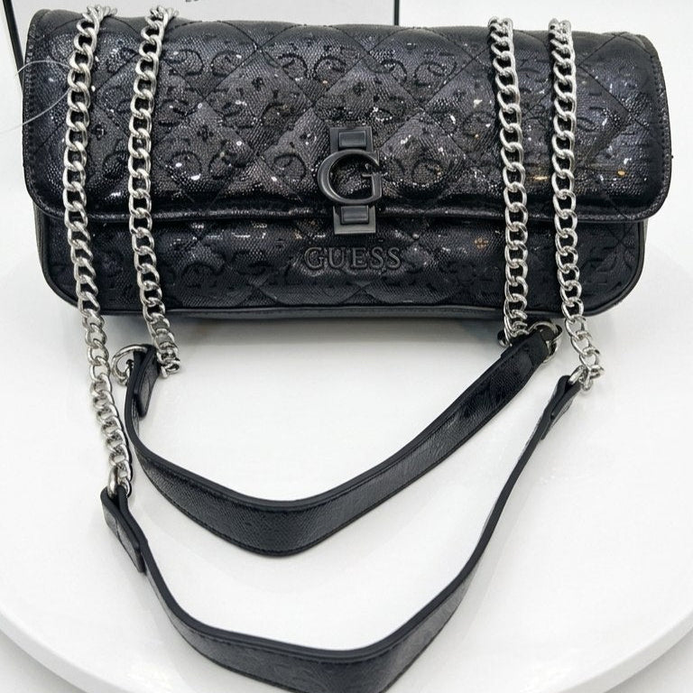 Guess White Shiny Leather Bag 🤍✨