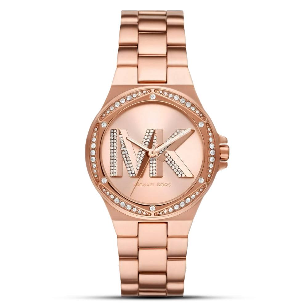 Michael Kors Rose Gold Crystal MK Watch ⌚✨