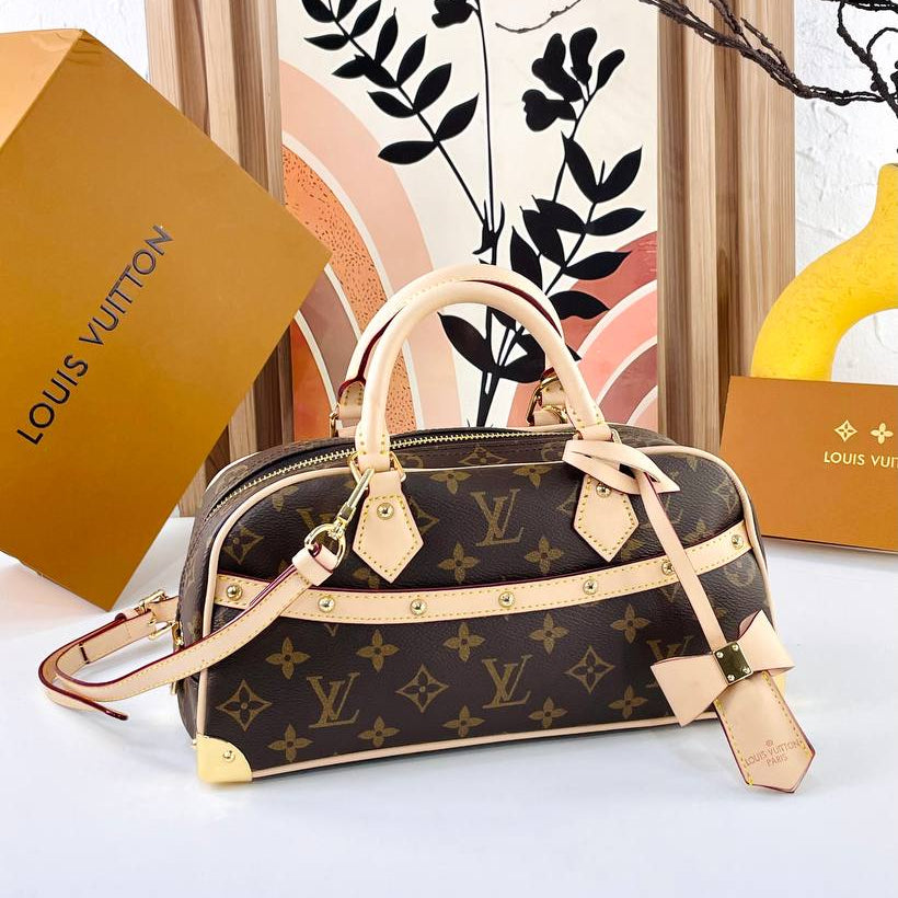 Multicolor Monogram Bow Satchel with Gold Tone Hardware 🎀👜