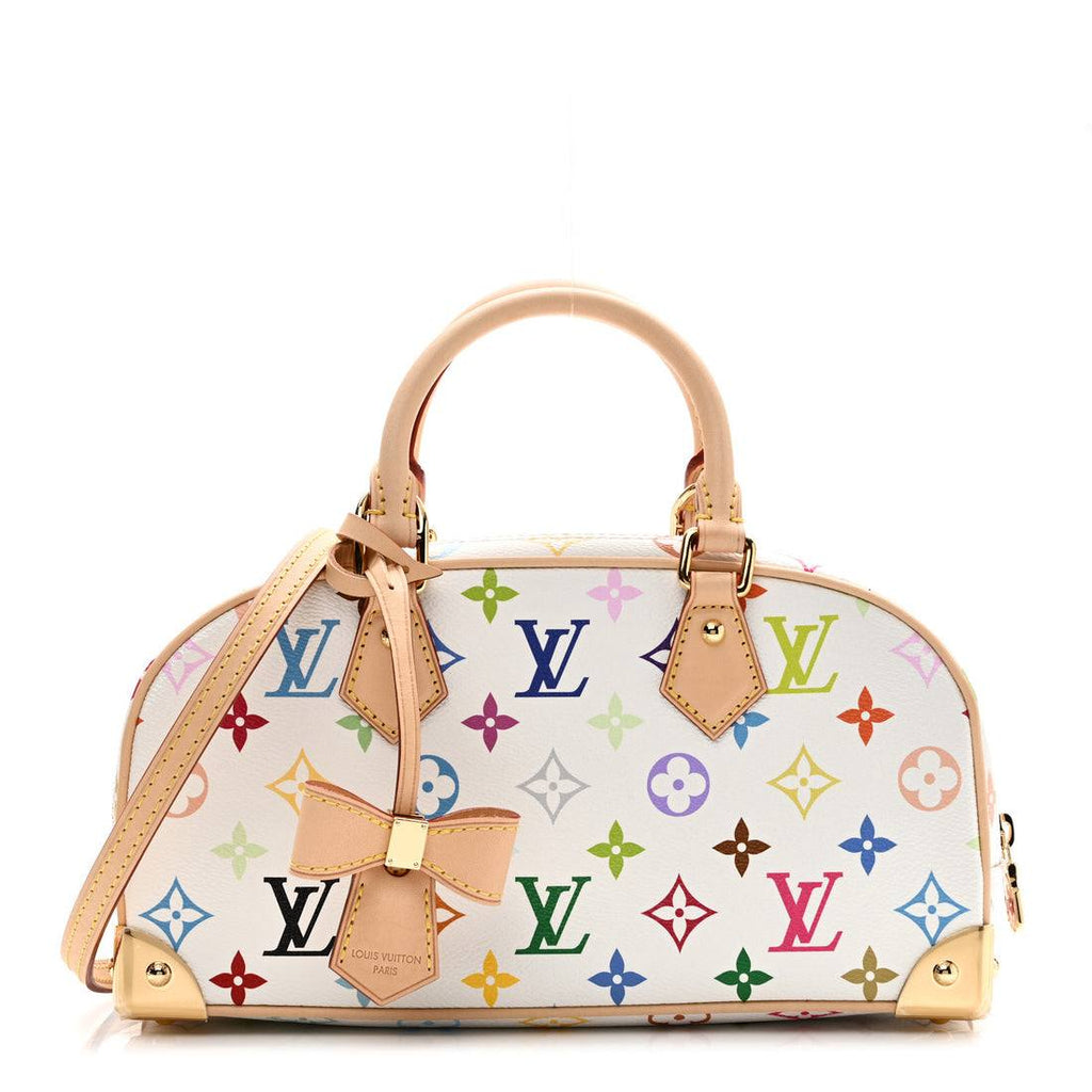 Multicolor Monogram Bow Satchel with Gold Tone Hardware 🎀👜