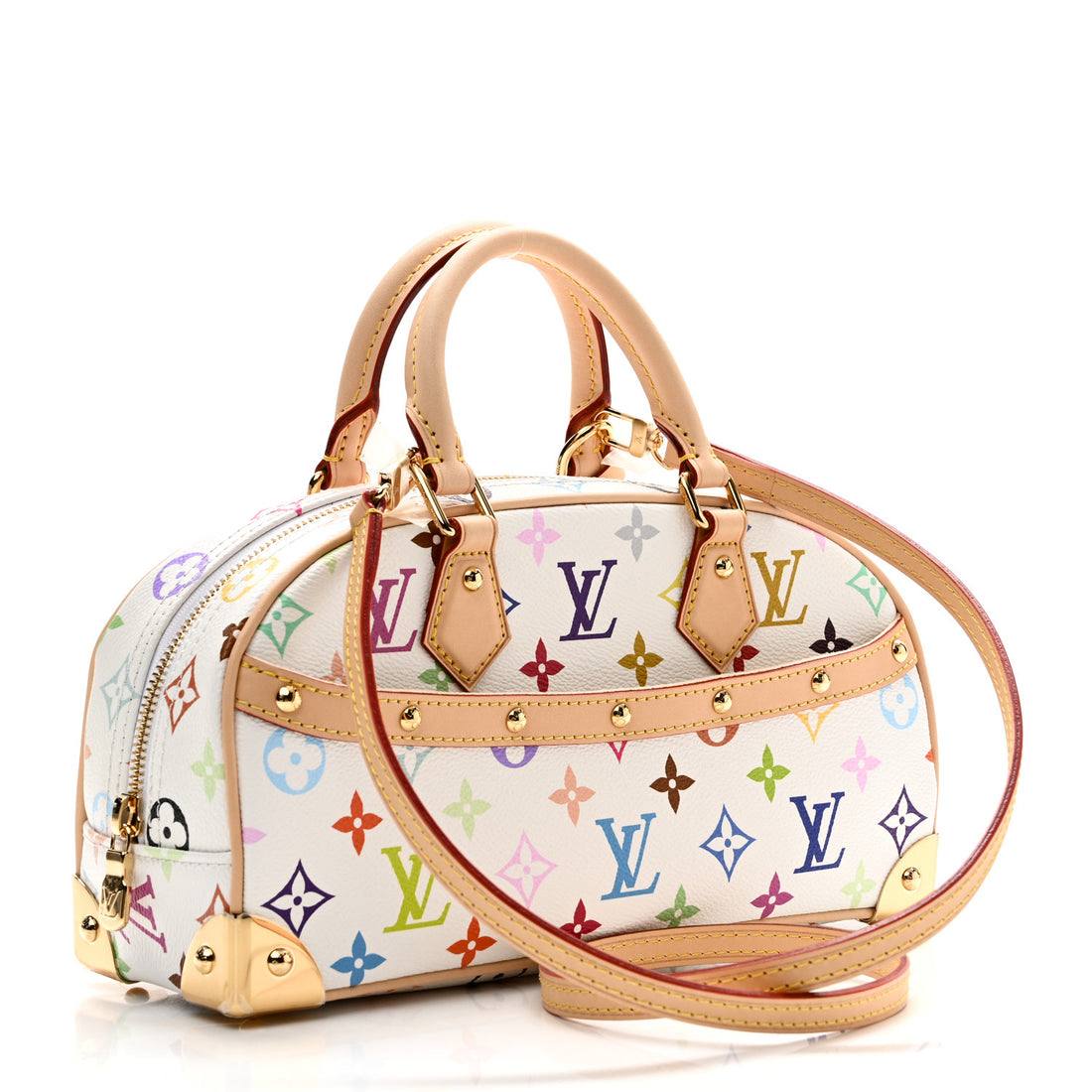 Multicolor Monogram Bow Satchel with Gold Tone Hardware 🎀👜