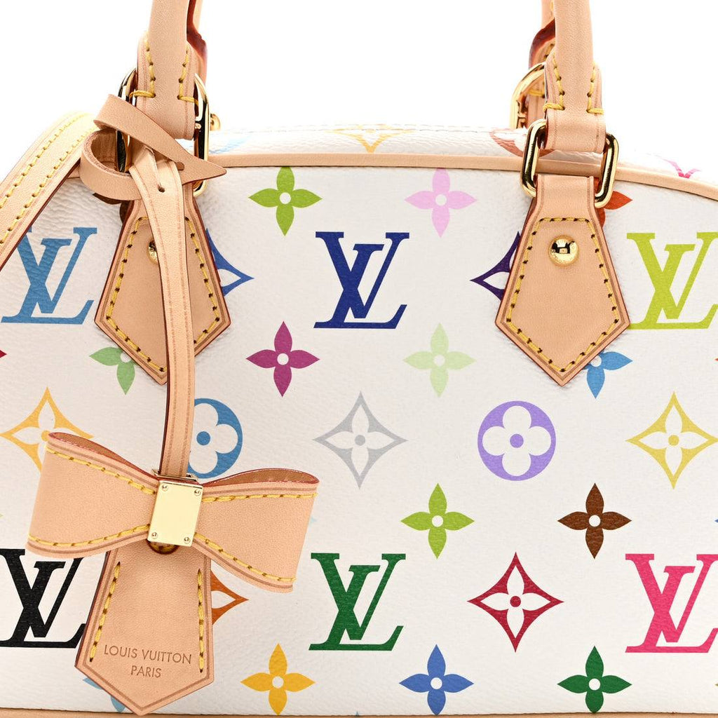 Multicolor Monogram Bow Satchel with Gold Tone Hardware 🎀👜