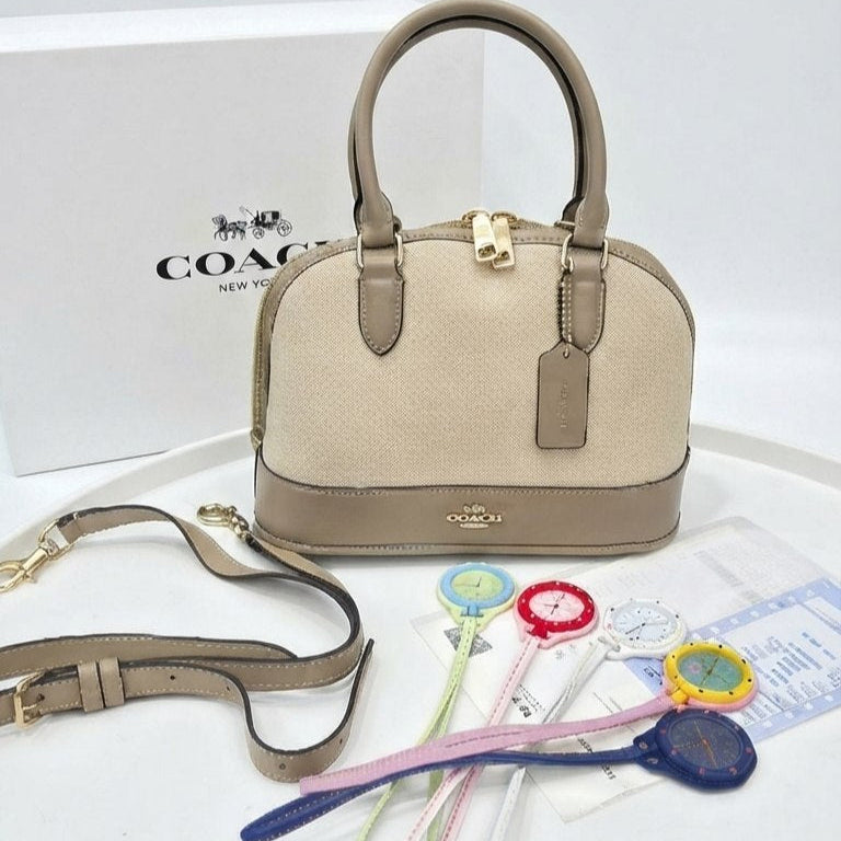 Coach Mirror Original Handbag with Trendy Fashion X Watch Set 👜✨