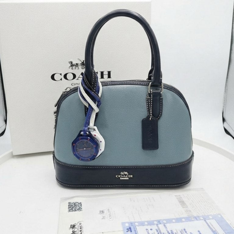 Coach Mirror Original Handbag with Trendy Fashion X Watch Set 👜✨