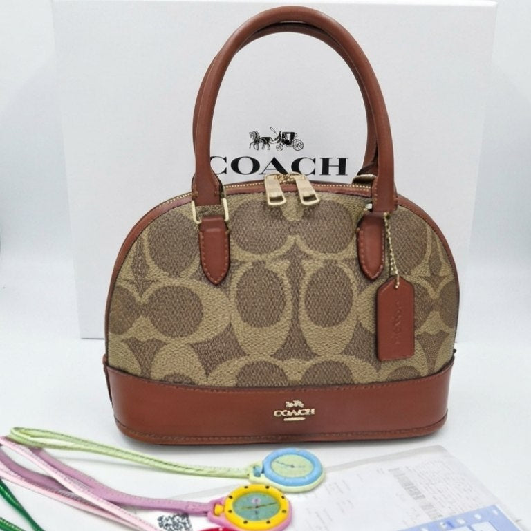 Coach Mirror Original Handbag with Trendy Fashion X Watch Set 👜✨
