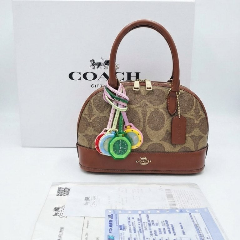 Coach Mirror Original Handbag with Trendy Fashion X Watch Set 👜✨