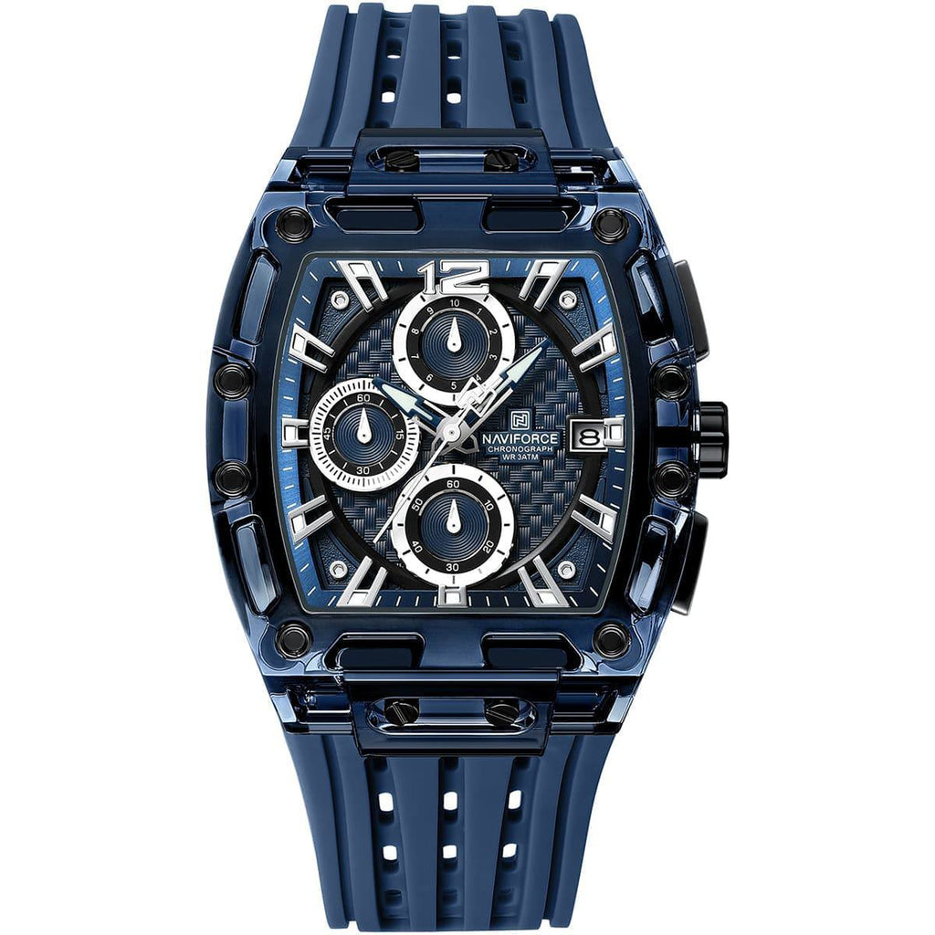 NAVIFORCE Tonneau Chronograph with Textured Dial