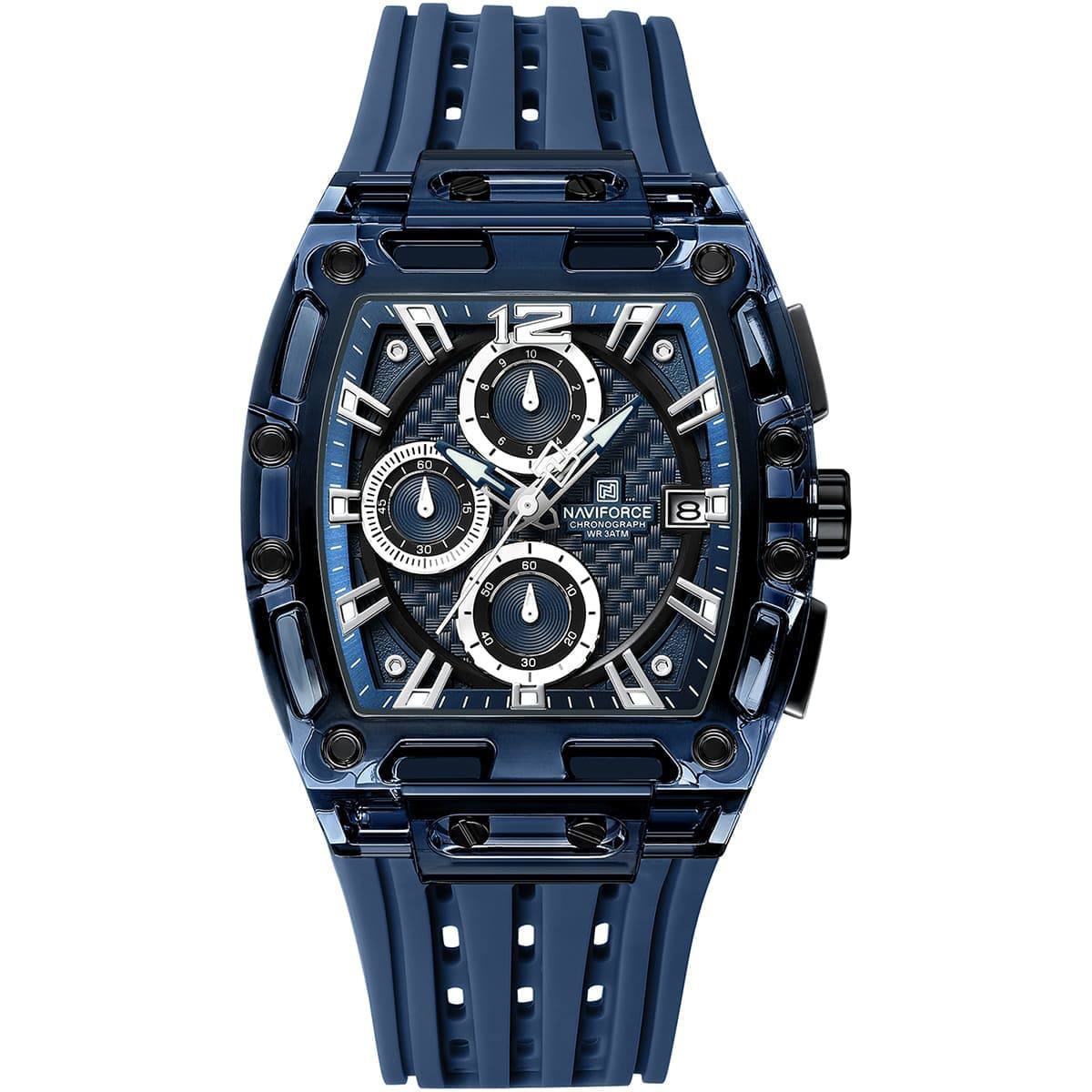 NAVIFORCE Tonneau Chronograph with Textured Dial