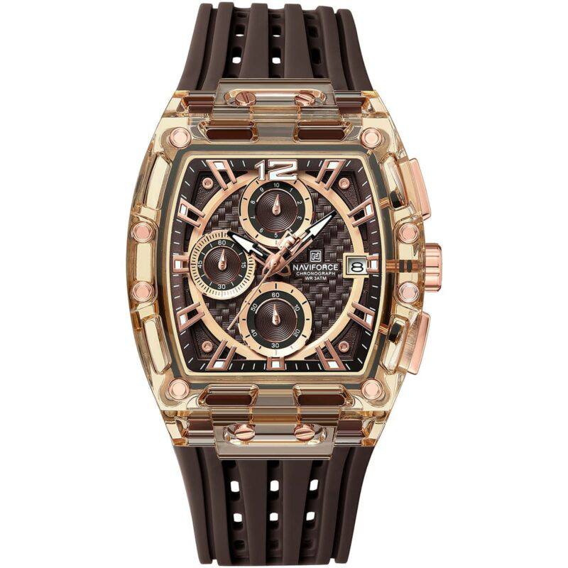 NAVIFORCE Tonneau Chronograph with Textured Dial