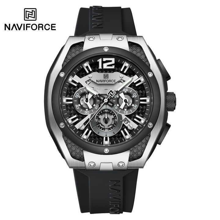 NAVIFORCE  Men Chronograph Watch with Textured Dial
