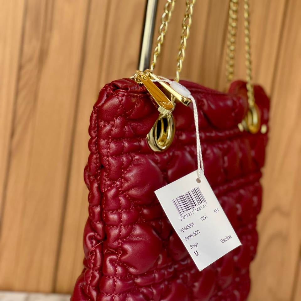 Dior Quilted Shoulder Bag with Gold Tone Chain Straps