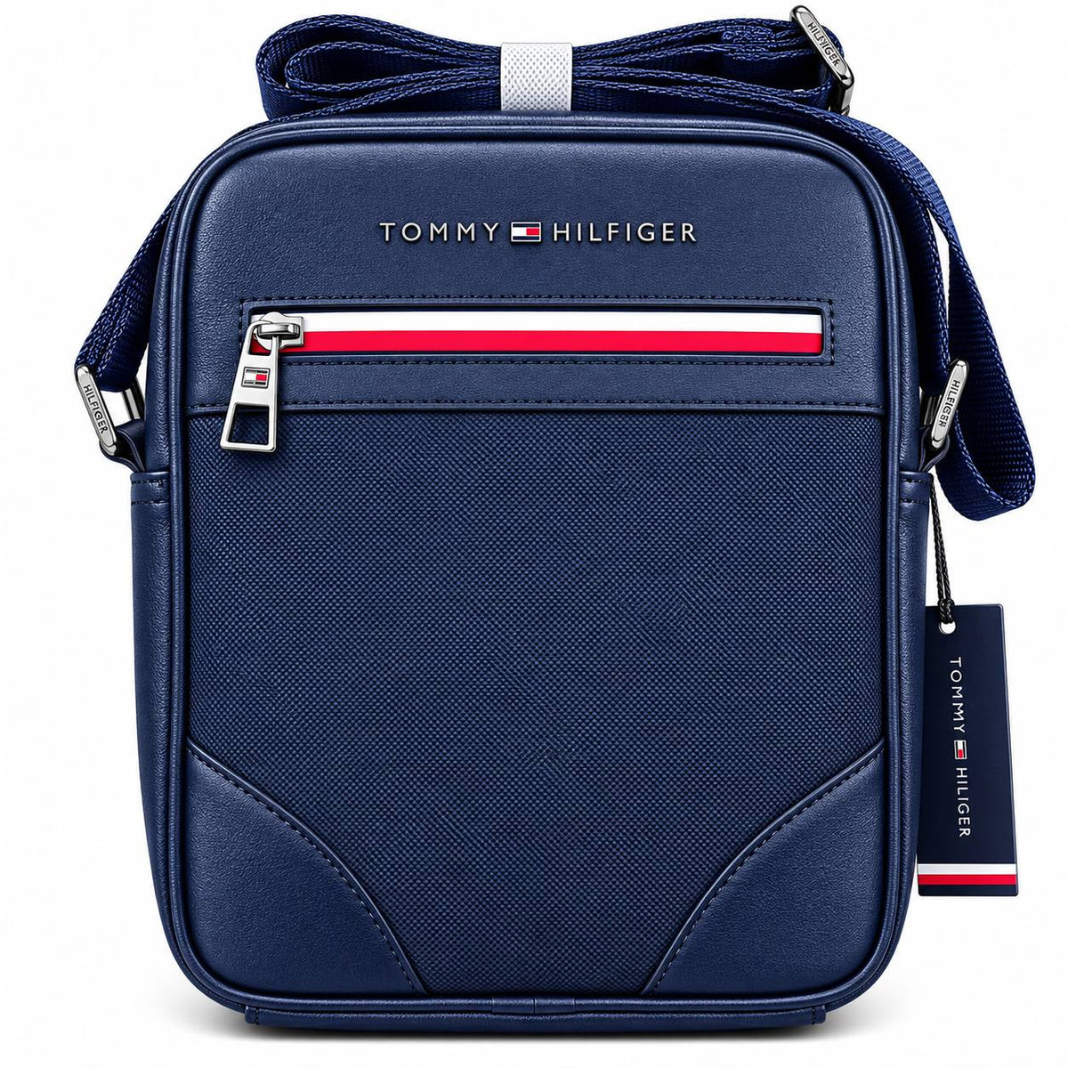 Tommy Hilfiger Signature Stripe Synthetic Leather Crossbody Bag