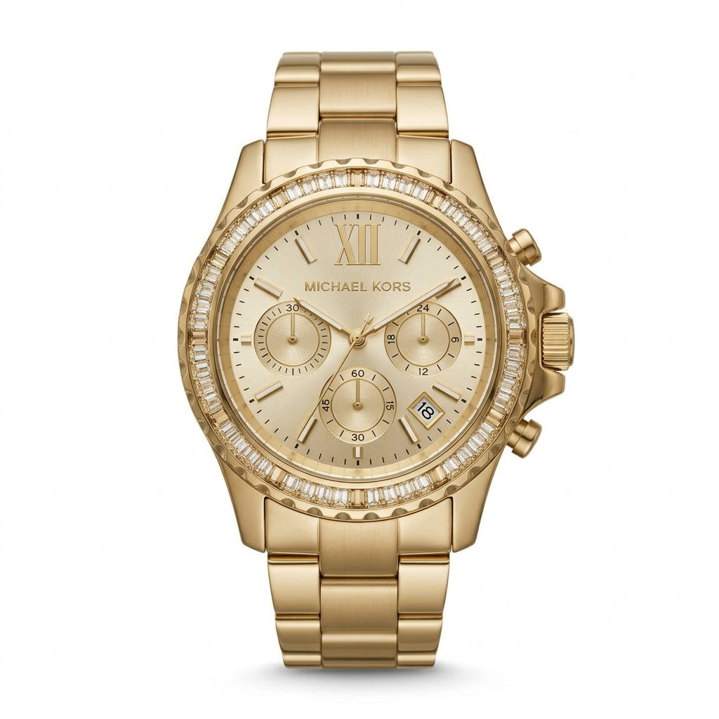 Michael Kors Everest Gold Tone Chronograph Watch