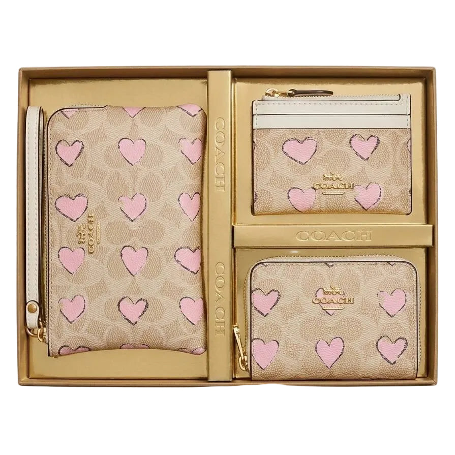 Coach Beige & Pink 3-Piece Bag Set 🌸👜🎀