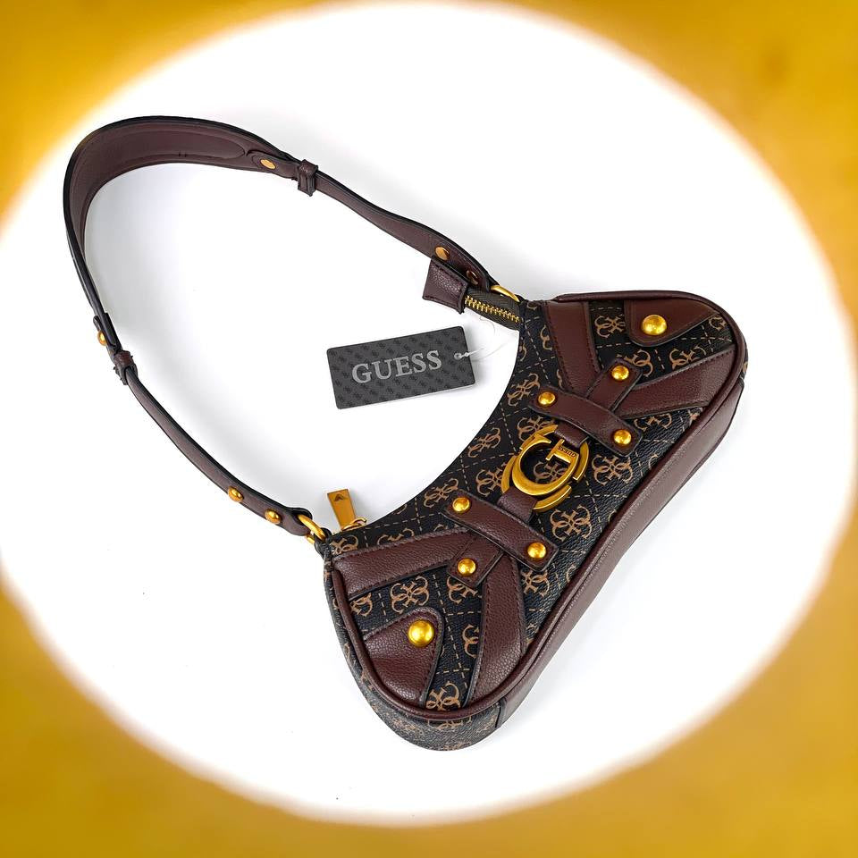GUESS Brown & Black Logo Bag 👜🖤