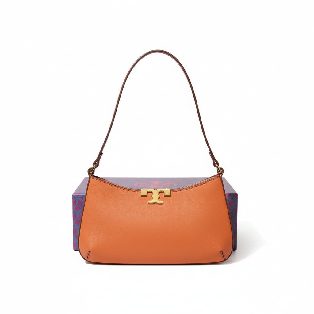 Tory Burch Color-Block Bag 🧡🤍🖤 Beige Accent