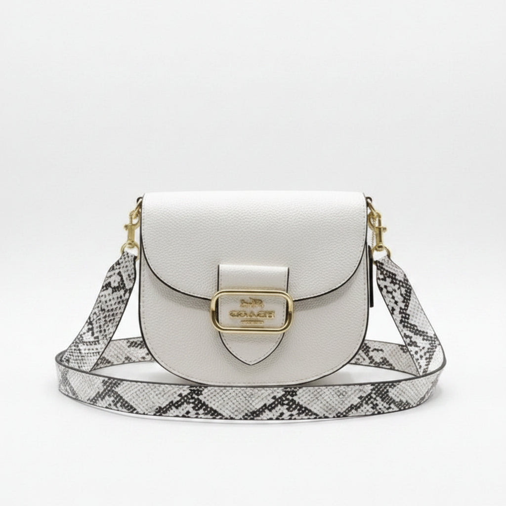 Coach White Interwoven Mirror Bag 🤍👜